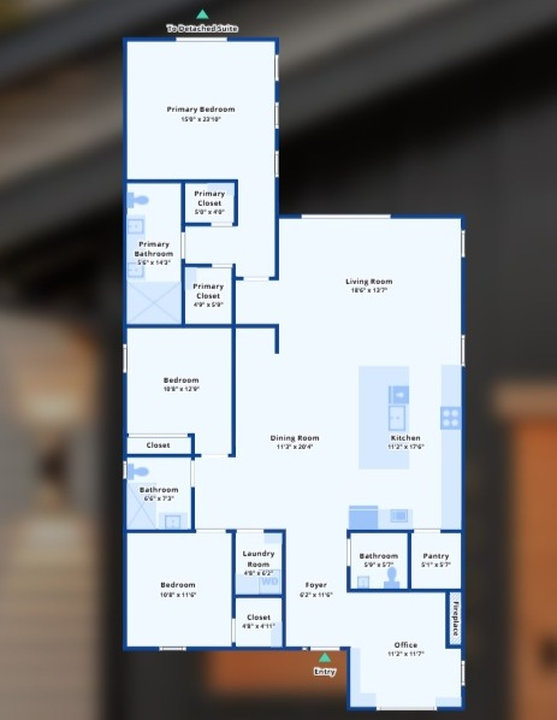 Inside This 2,452 Sq-Ft Japandi Home with Gourmet Kitchen and Vaulted Ceilings in Los Angeles California (Floor Plan Inside)