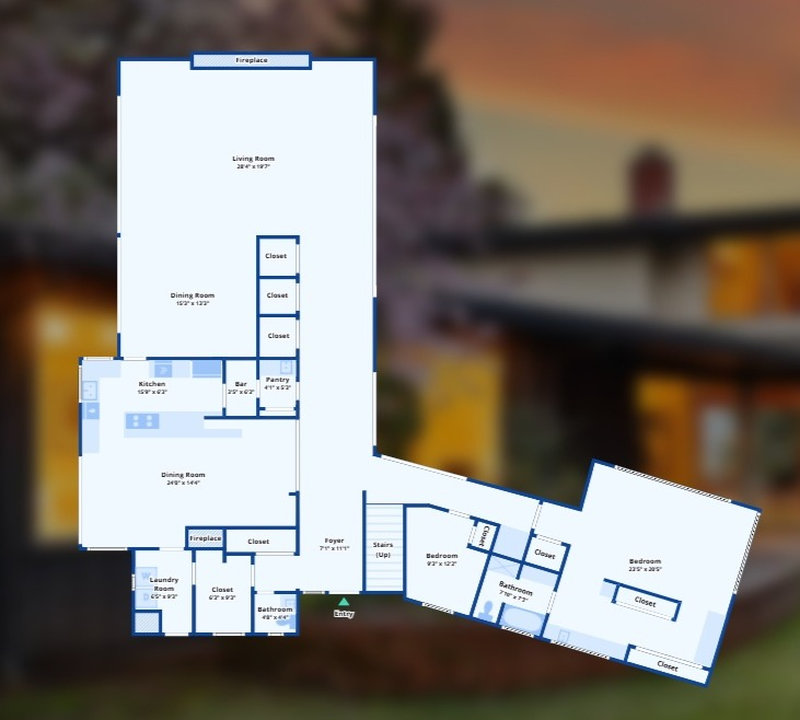 Explore This 4,134 Sq-Ft 4-Bedroom Mid-Century Modern with Original Chinquapin Cabinetry and Commercial Hood in Eugene, OR (Floor Plan Inside)