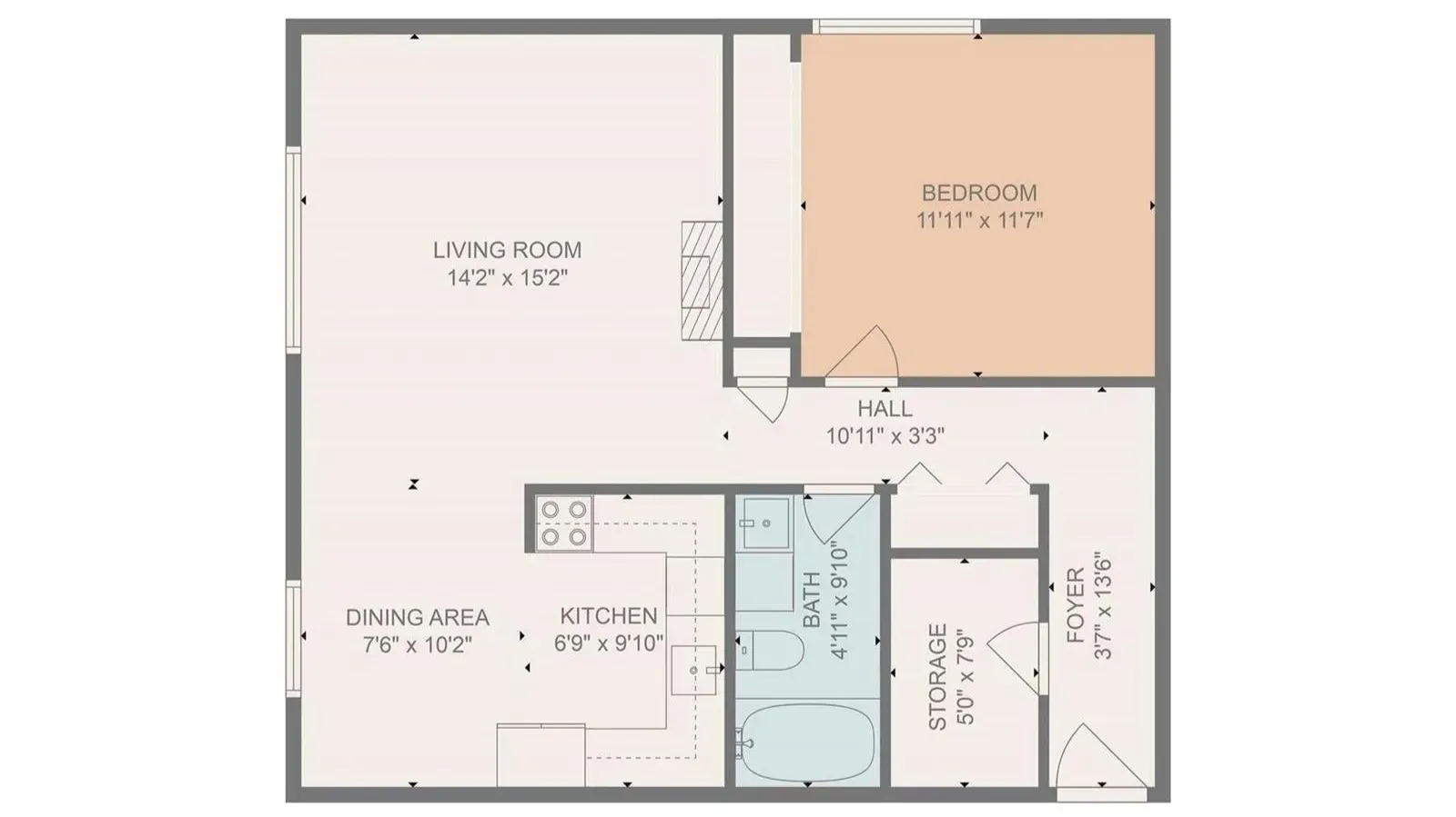 Here's What a $300K 1-Bedroom Condo with 720 Sq-Ft Area in Denver, CO Looks Like (Floor Plan Inside)