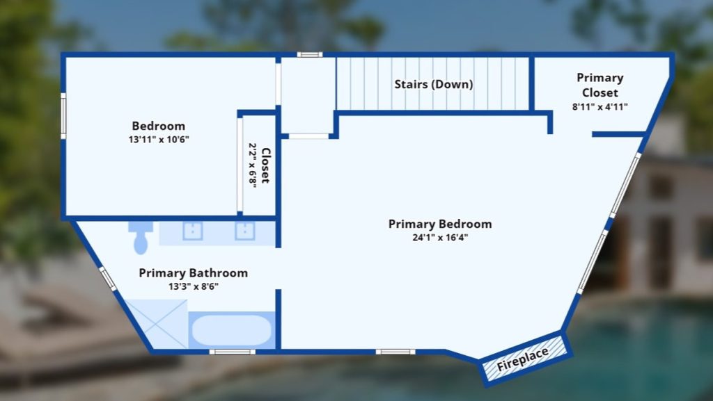 Tour This Hollywood Hills Mid-Century Gem With Pool, Hot Tub & Zen Vibes (Floor Plan Included)