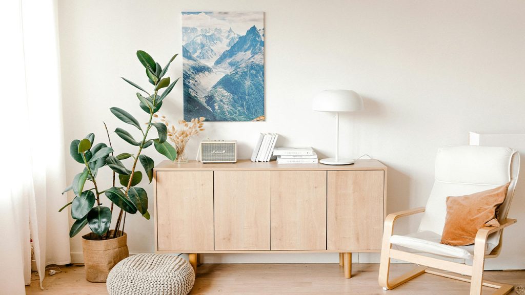 Photo of a Living Room Set Up