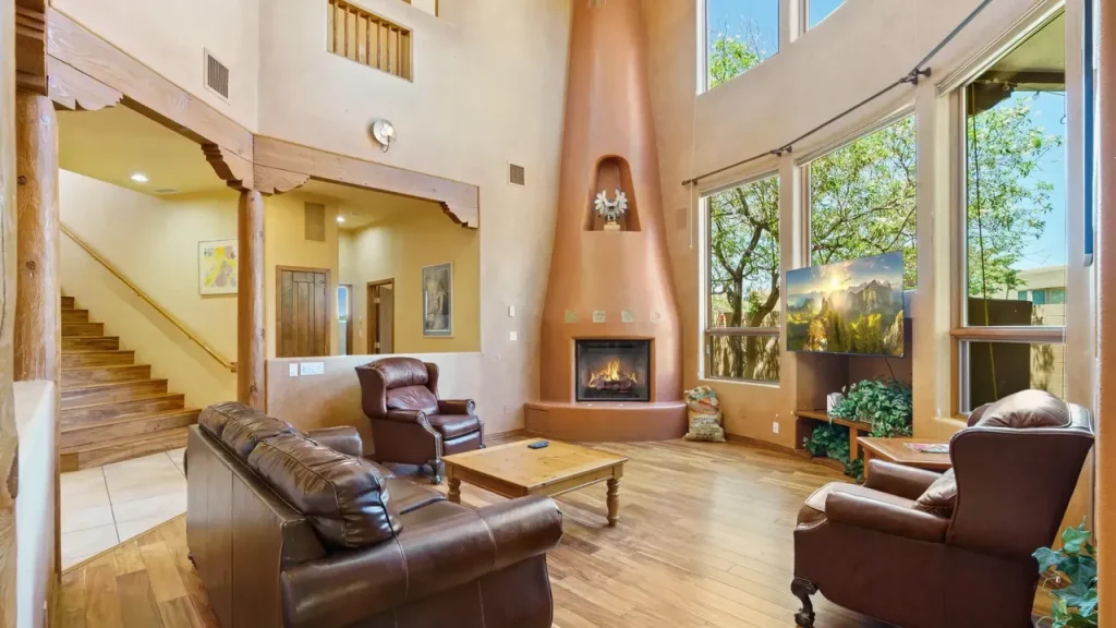 This Pueblo-Style Home in Albuquerque Comes With an Award-Winning Kitchen and Mountain Views (Floor Plan Inside)