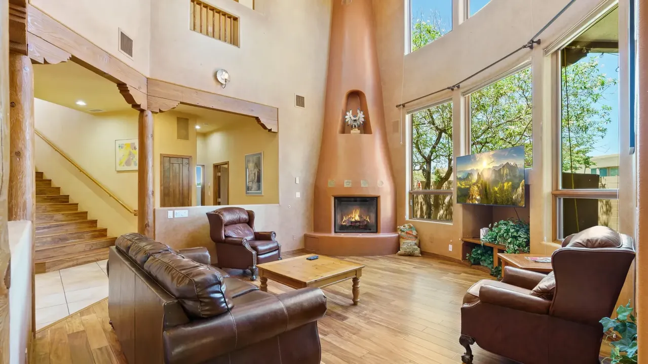 This Pueblo-Style Home in Albuquerque Comes With an Award-Winning Kitchen and Mountain Views (Floor Plan Inside)