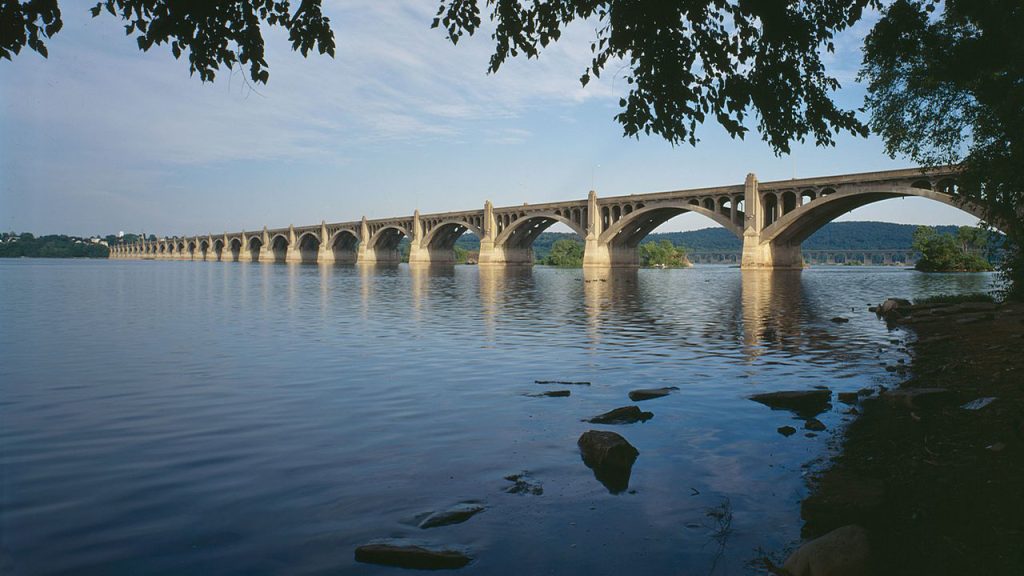 Columbia–Wrightsville Veterans Memorial Bridge over the Susquehanna River
