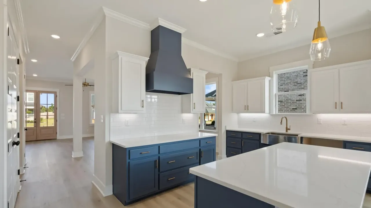 Discover a Modern Elevation Home with Gable Arch and Tongue-and-Groove Porch Ceiling in Hernando Mississippi (Floor Plan Included)