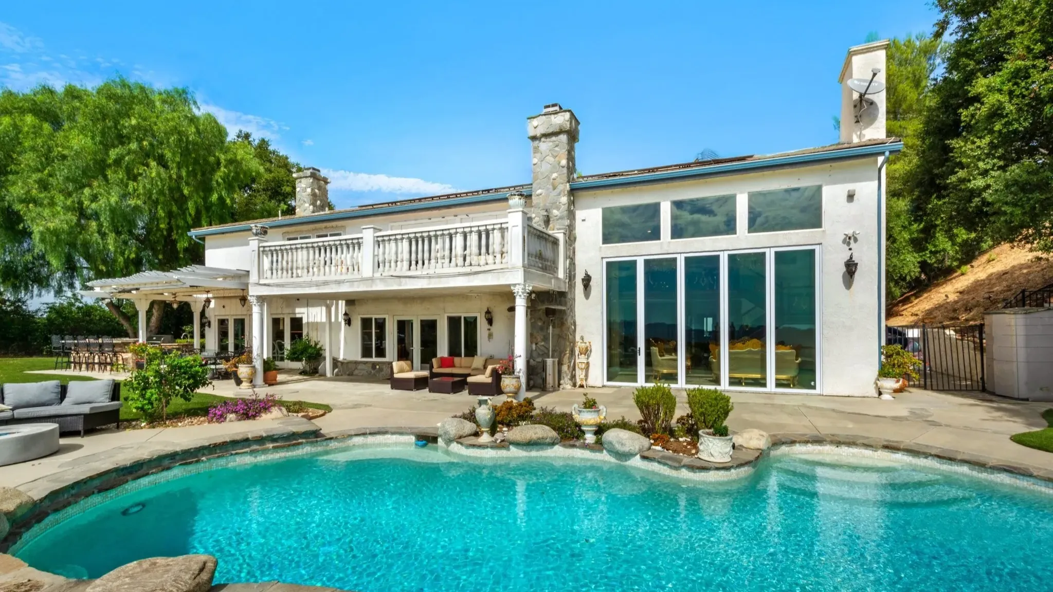 Inside This Lavish $4.4M 18th Century French Rococo Inspired Mansion in Topanga (With Floor Plan)