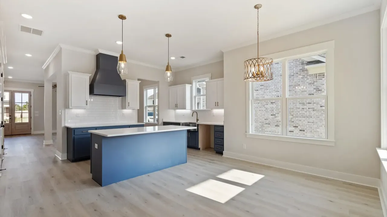 Discover a Modern Elevation Home with Gable Arch and Tongue-and-Groove Porch Ceiling in Hernando Mississippi (Floor Plan Included)