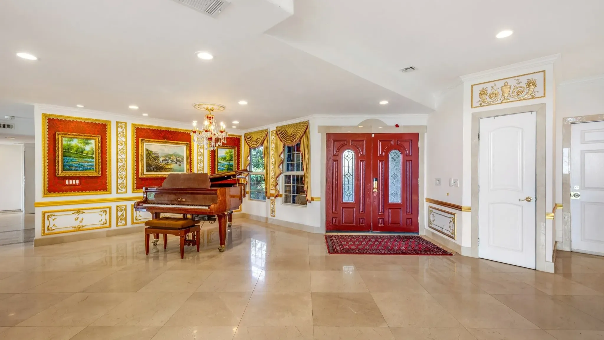 Inside This Lavish $4.4M 18th Century French Rococo Inspired Mansion in Topanga (With Floor Plan)