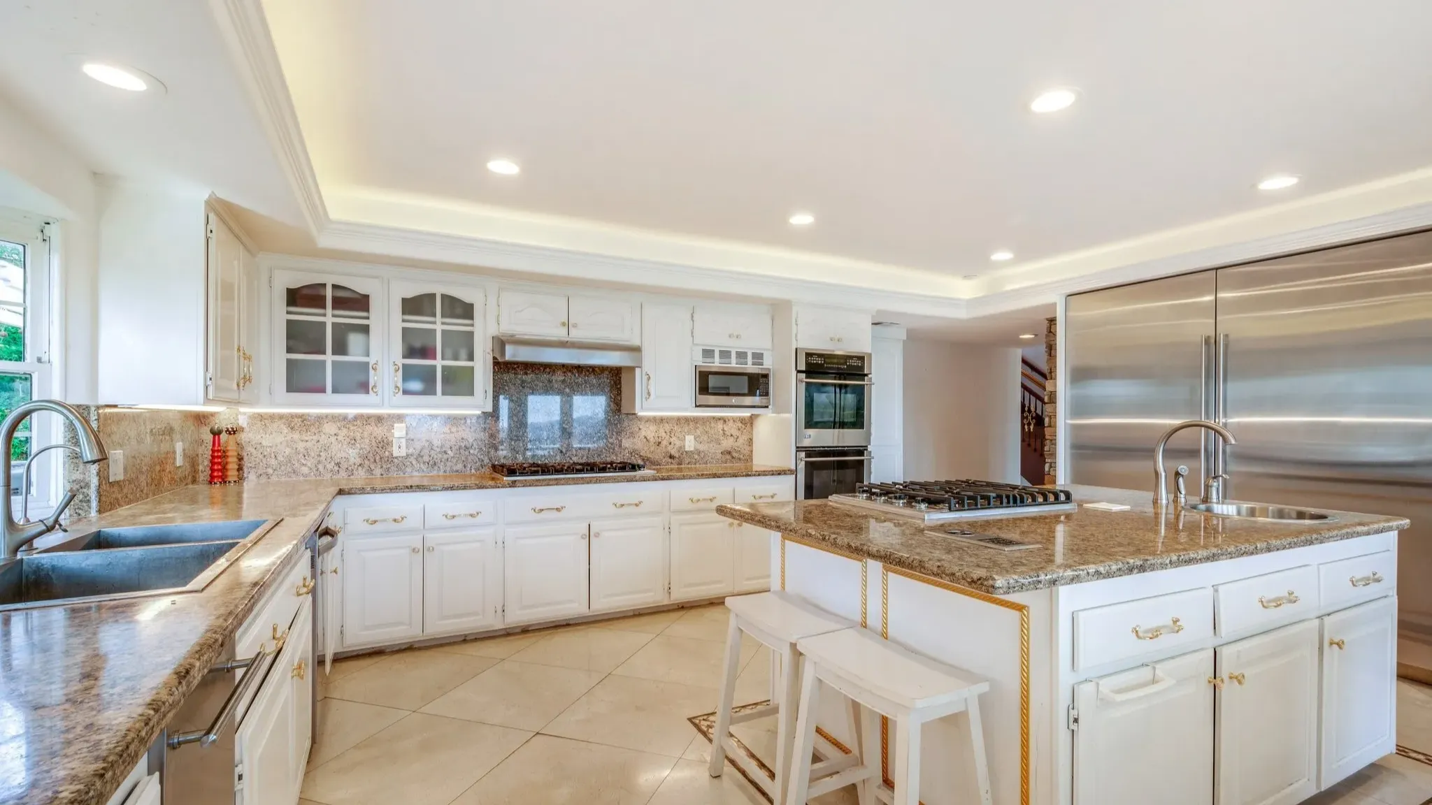 Inside This Lavish $4.4M 18th Century French Rococo Inspired Mansion in Topanga (With Floor Plan)