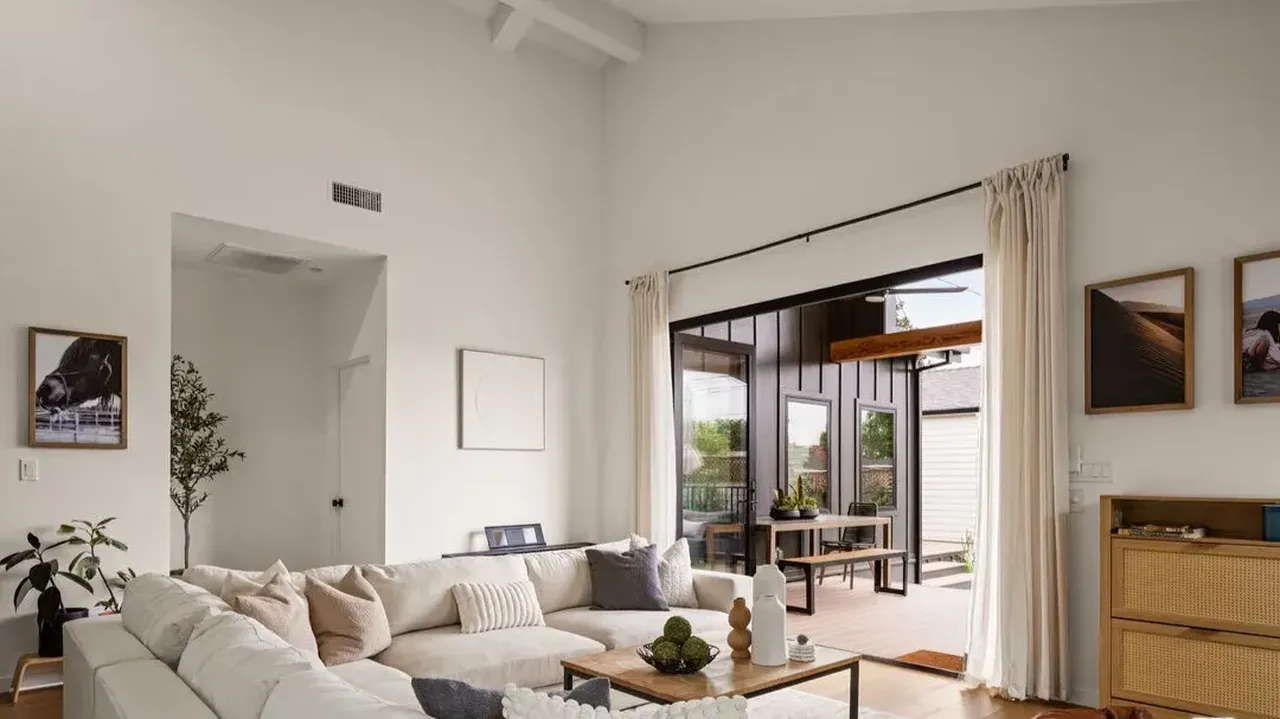 Inside This 2,452 Sq-Ft Japandi Home with Gourmet Kitchen and Vaulted Ceilings in Los Angeles California (Floor Plan Inside)