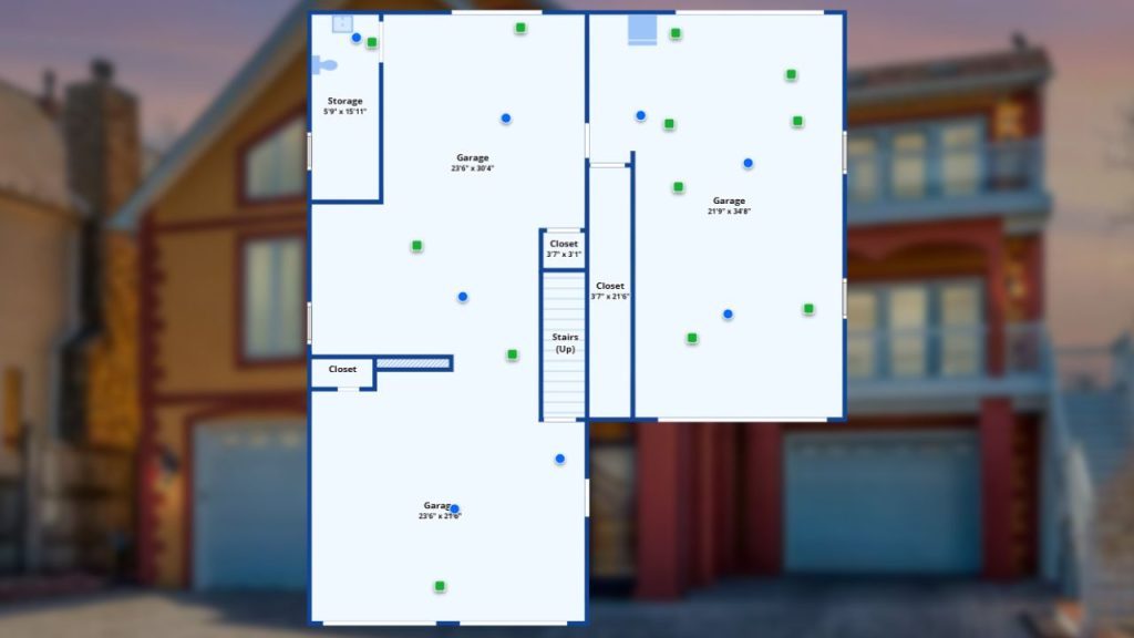 Versatile Multi-Garage Basement Level