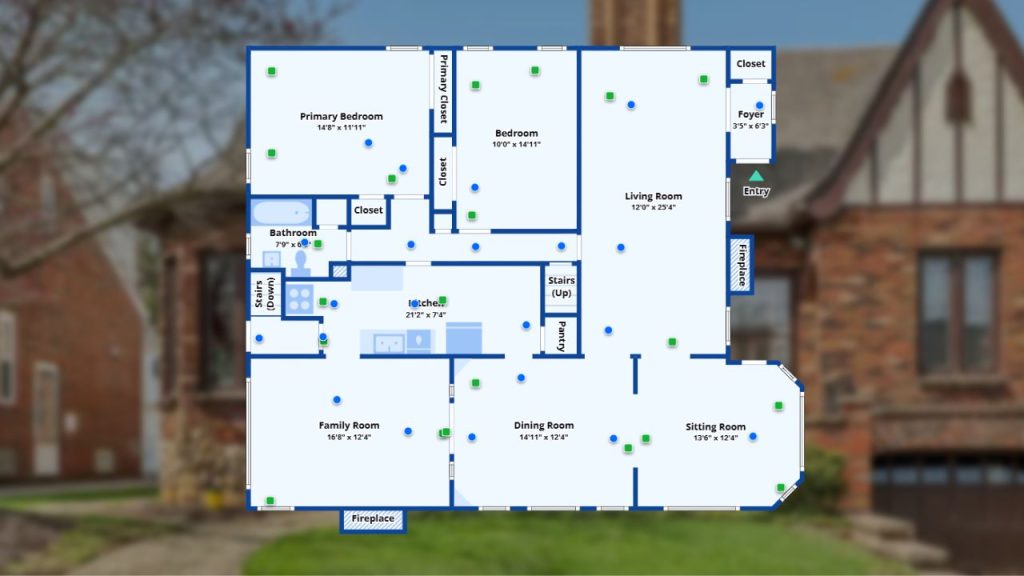 Spacious Layout with Dual Fireplaces