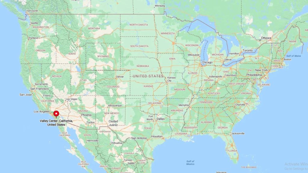 Where is Valley Center, CA?