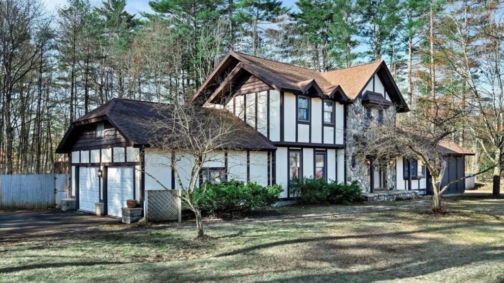 Charming Tudor Exterior with Stone Accents