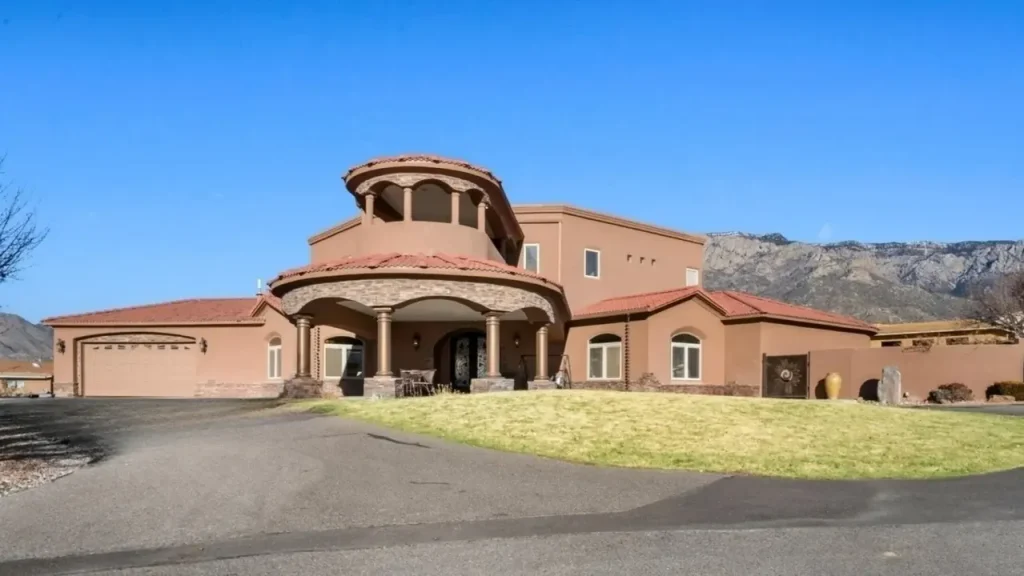 Luxury 3-Story Estate with Spiral Staircases and Mountain Views in Albuquerque (With Floor Plan)