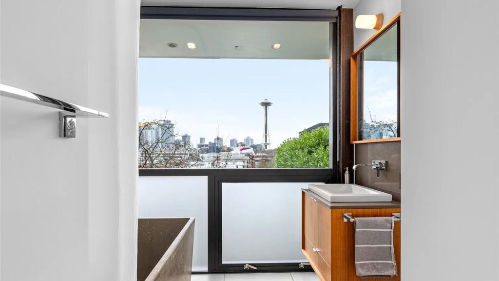 Guest Bath Overlooking the City