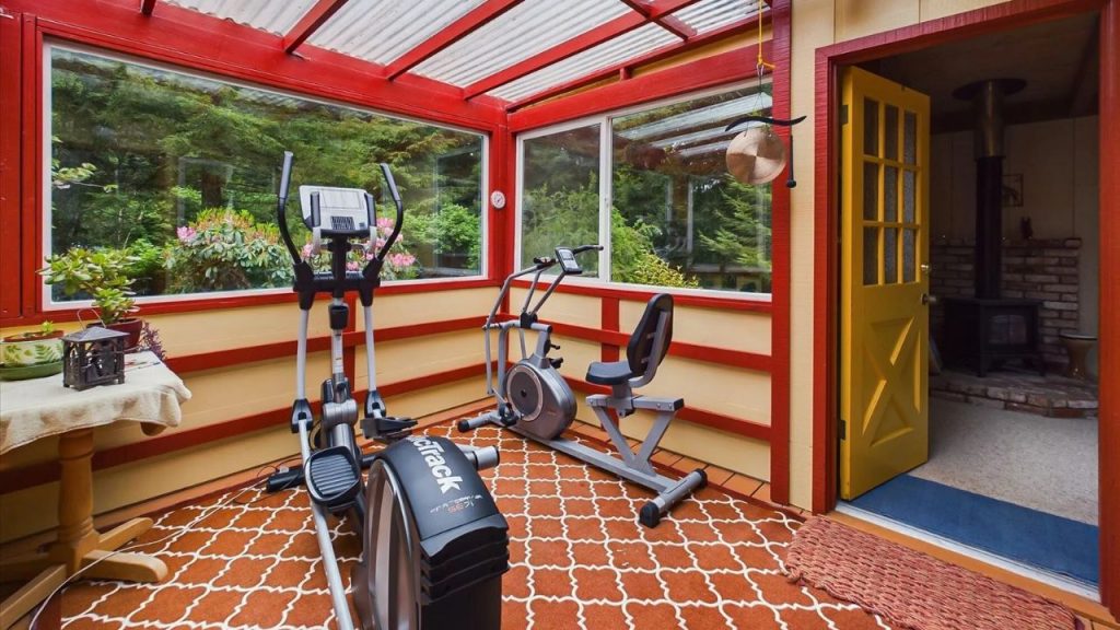 Bright Sunroom with Forest Views