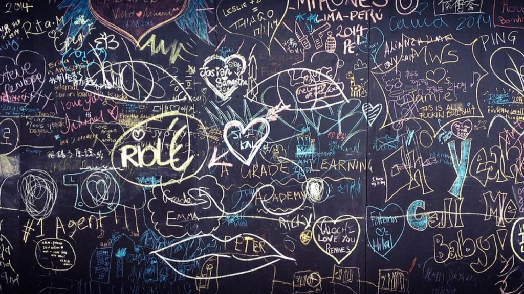 Chalkboard Walls is an interior design choice that is difficult to maintain.