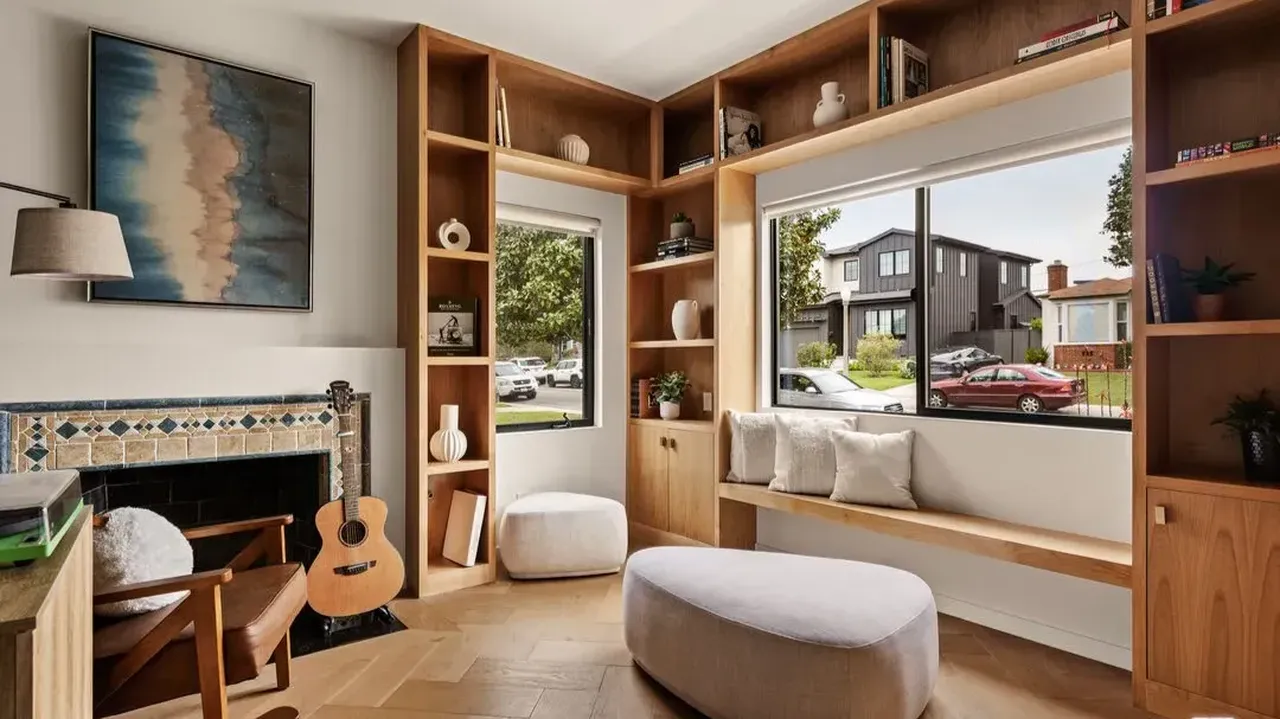 Inside This 2,452 Sq-Ft Japandi Home with Gourmet Kitchen and Vaulted Ceilings in Los Angeles California (Floor Plan Inside)