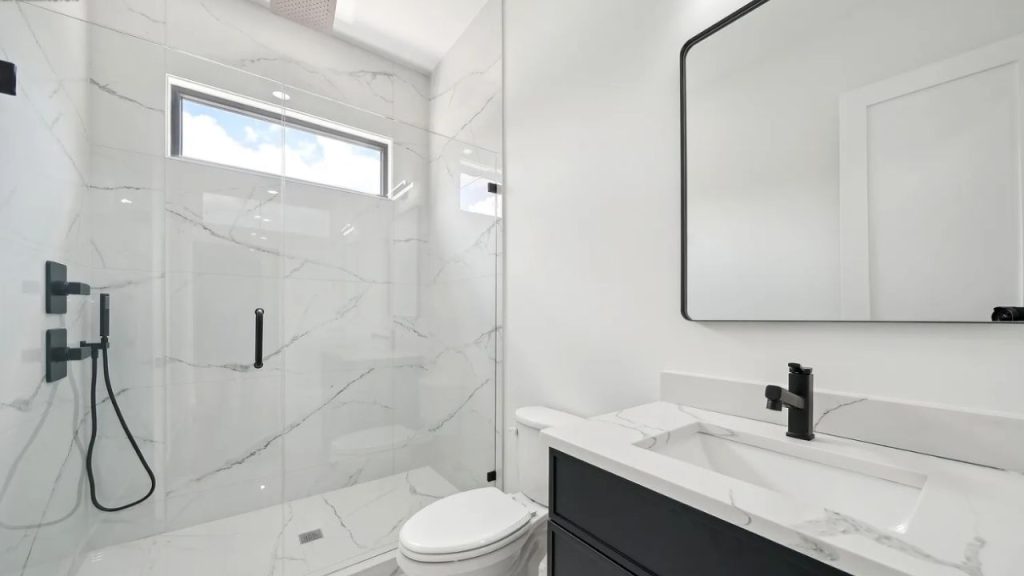 Chic and Streamlined Guest Bath