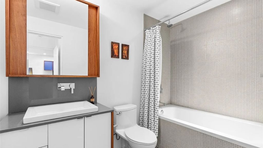 Modern Bathroom with Mosaic Tile