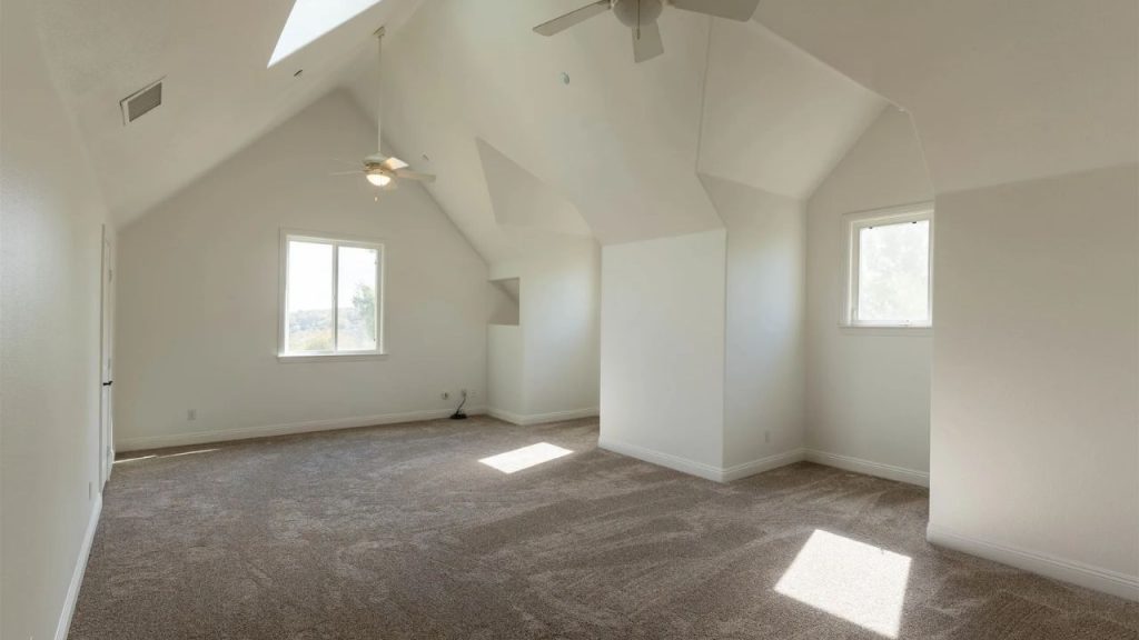 Expansive Room with Skylights