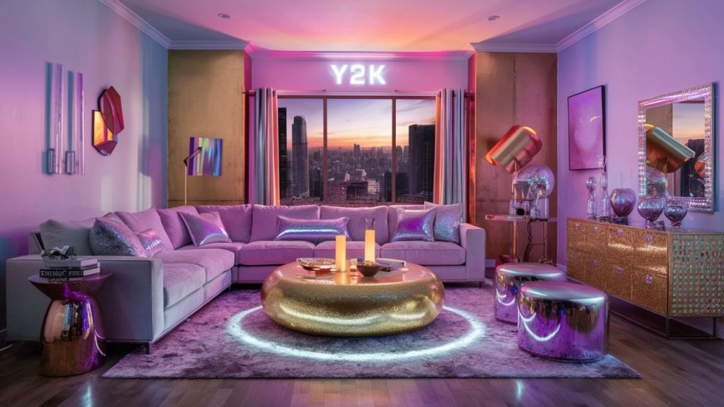 Y2K Trend of Glittery and Shiny Textures