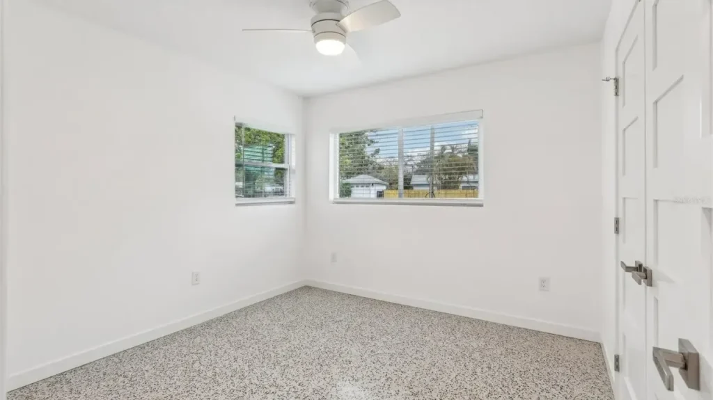 Explore This Small 728 Sq-Ft 2-Bedroom Mid-Century Modern Home in Dunedin, FL (Floor Plan Included)