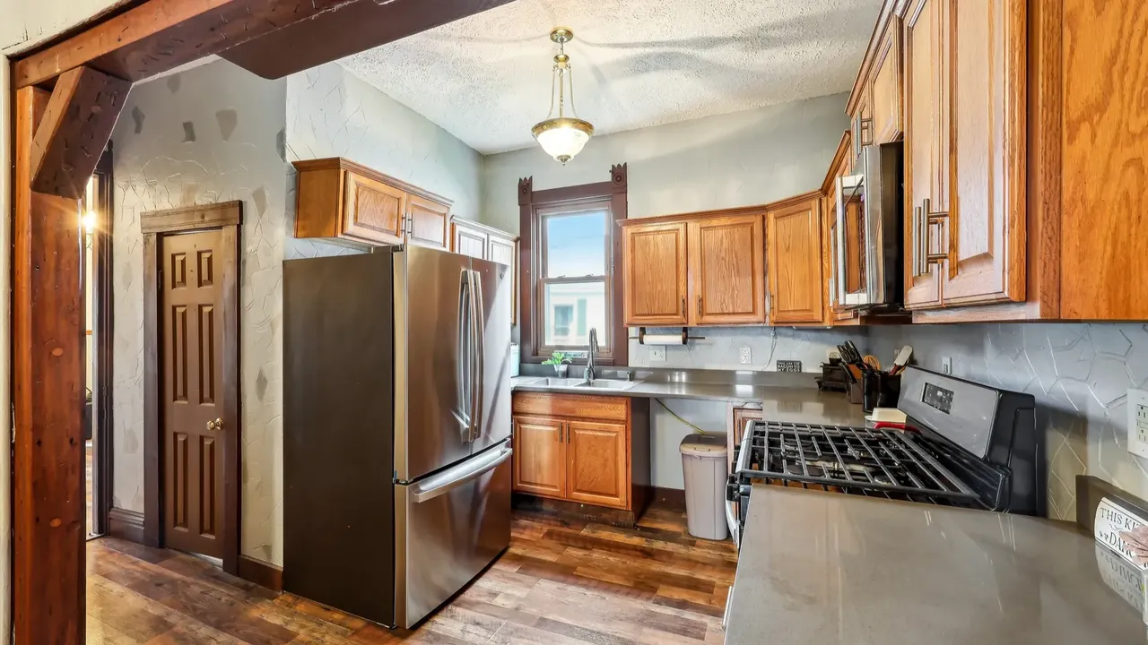 Discover This Unique 4-Bedroom Victorian Home with Wood Beamed Ceilings and Stylish New Vanities in Knightstown, IN (Floor Plan Included)