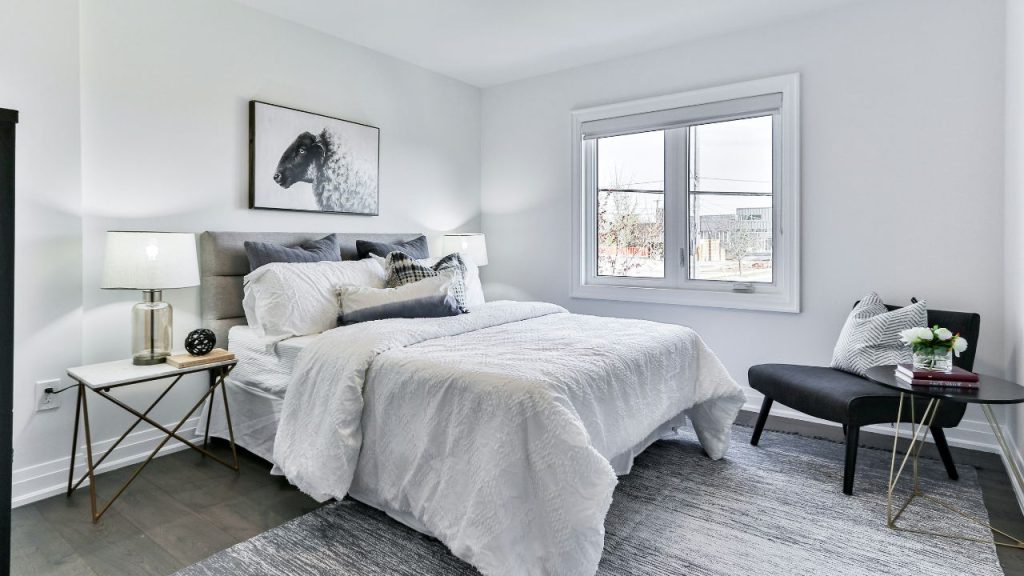 Bedroom with Layered Whites