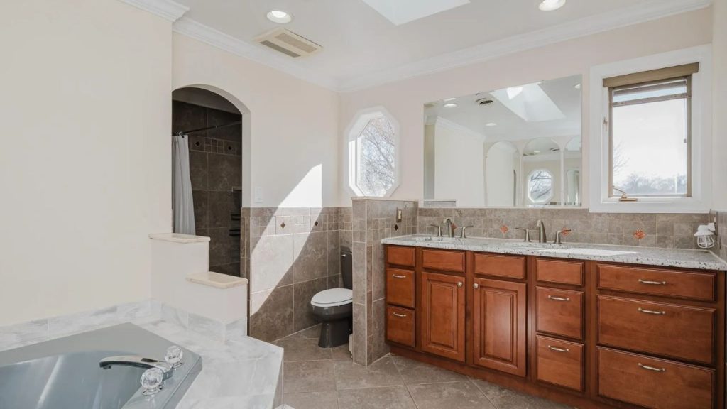 Spa-Inspired Bathroom with Natural Light