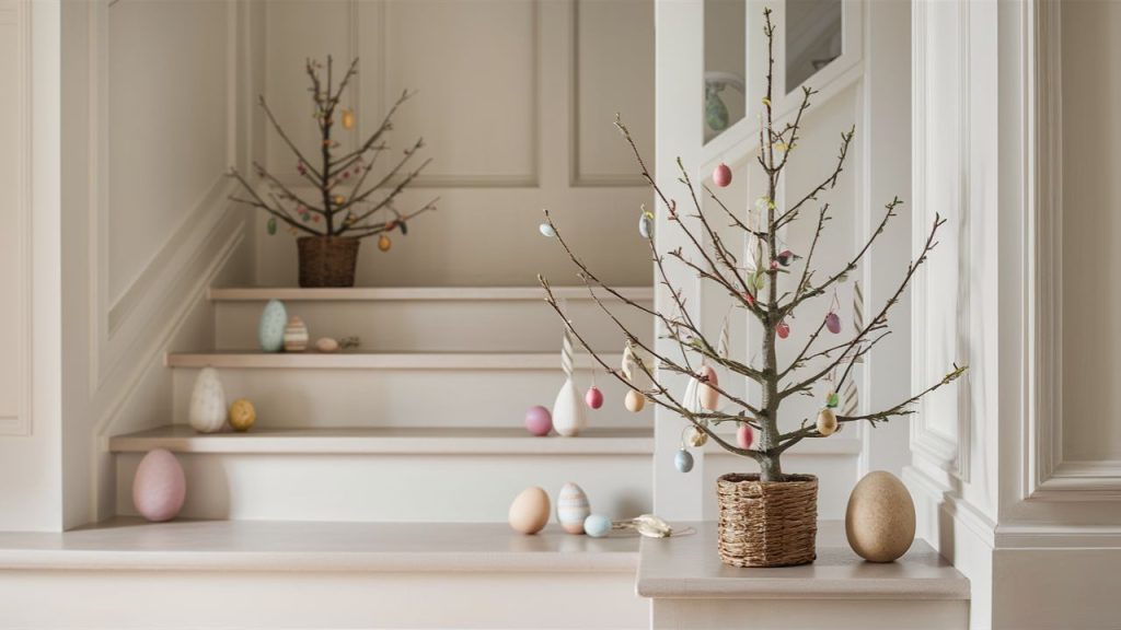 Decorated Entryway with Easter Cheer