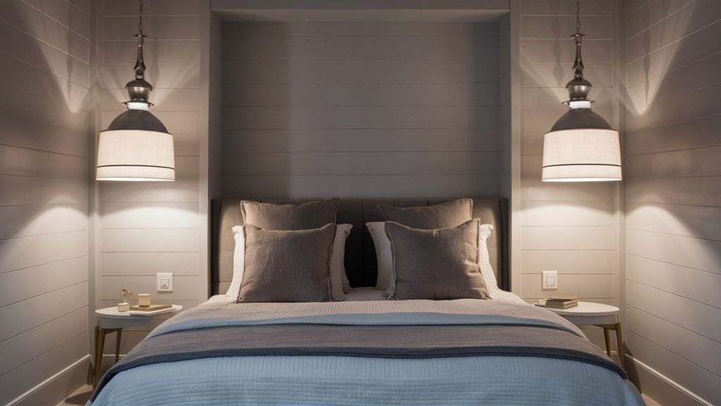 Custom Pendant Fixtures Over the Bed