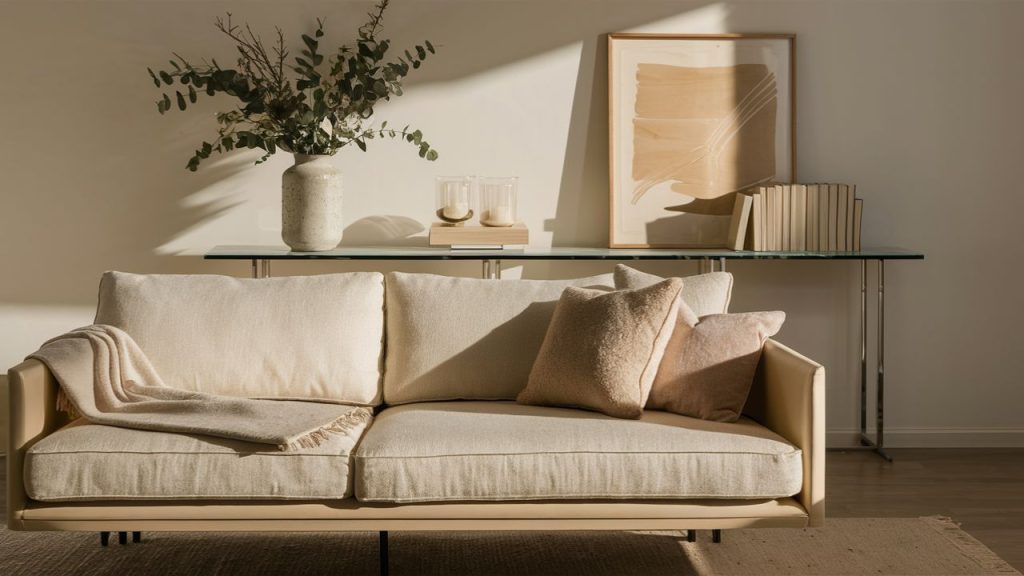 Tuck in a Slim Console Table