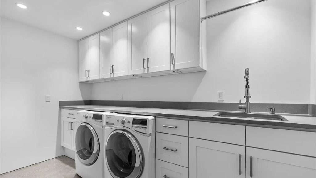 Modern Laundry with Storage