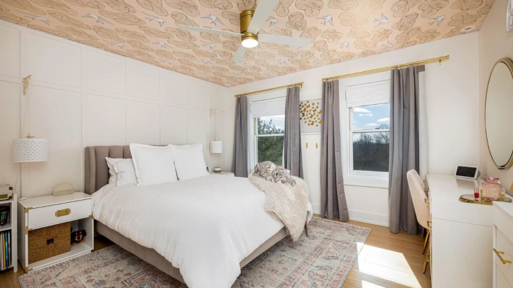 Playful Elegance in a Bright Bedroom