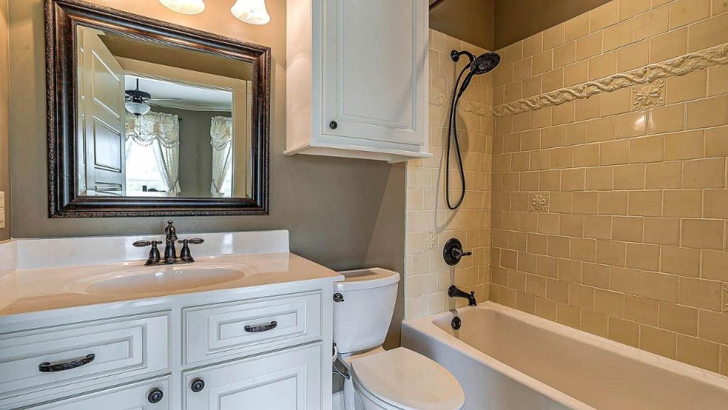 Guest Bathroom with Vintage Flair