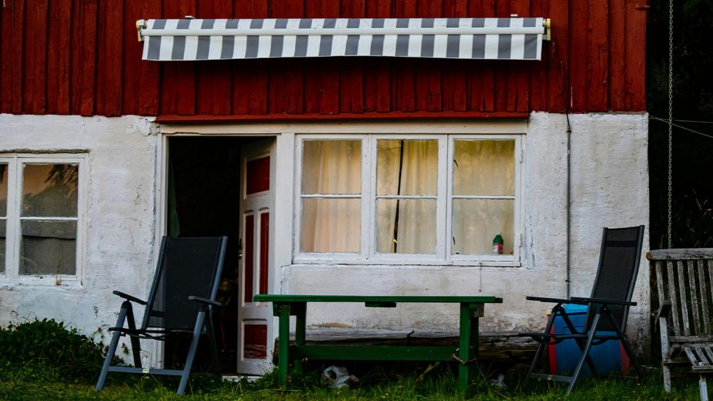 A small wooden house in Norway