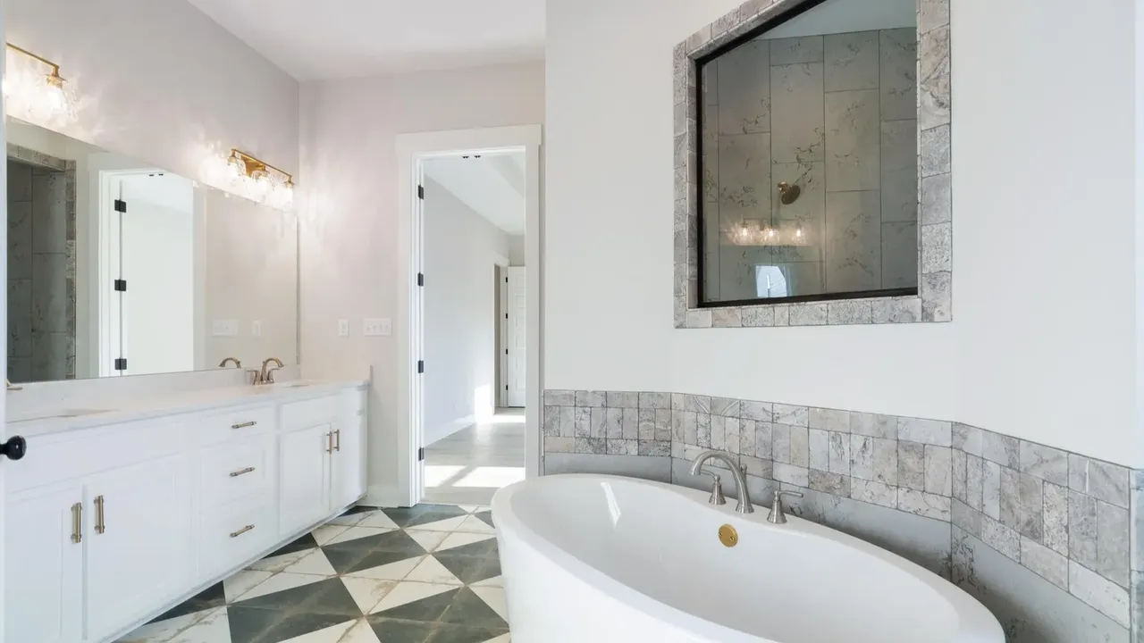 Discover a Modern Elevation Home with Gable Arch and Tongue-and-Groove Porch Ceiling in Hernando Mississippi (Floor Plan Included)