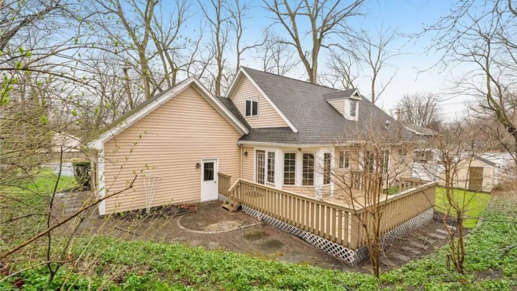 Private Backyard with Expansive Deck