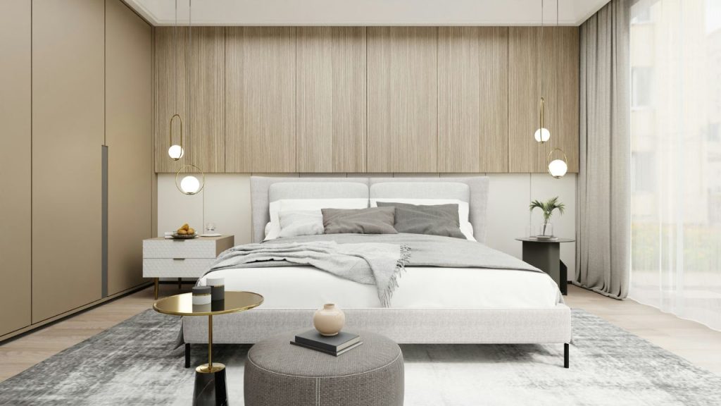 Neutral Bedroom Feels Anything But Boring