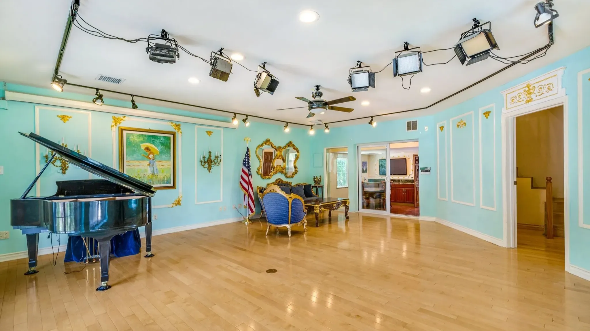 Inside This Lavish $4.4M 18th Century French Rococo Inspired Mansion in Topanga (With Floor Plan)