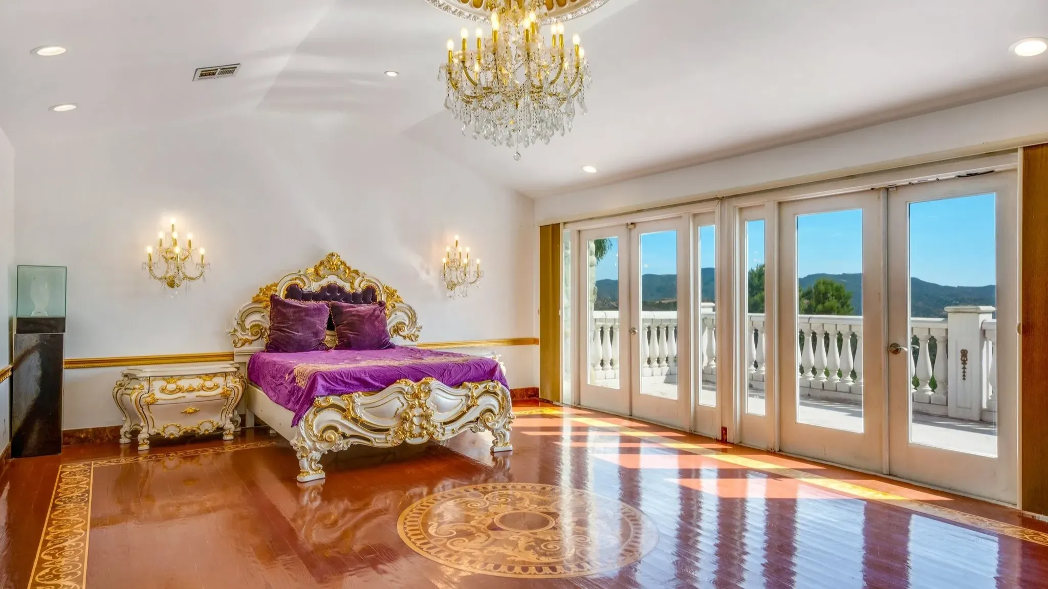 Inside This Lavish $4.4M 18th Century French Rococo Inspired Mansion in Topanga (With Floor Plan)