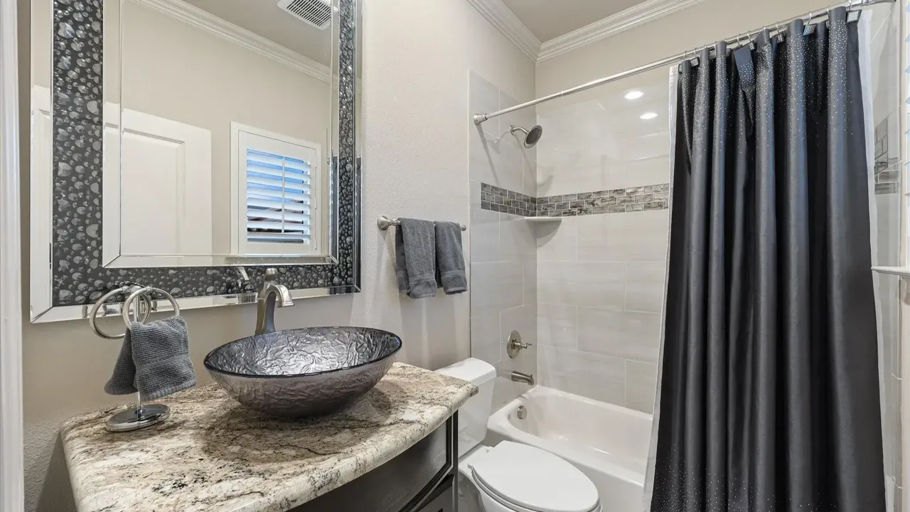 Explore This Elegant Mediterranean Retreat With Soaring Ceilings, Marble Floors, and Poolside Paradise (Floor Plan Inside)