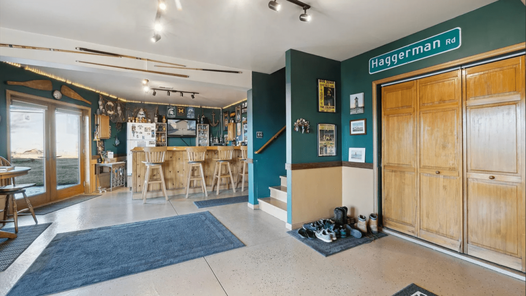 One-of-a-Kind A-Frame Lodge on Lake Erie Waterfront with Floor-to-Ceiling Views in Newport (Floor Plan Inside)