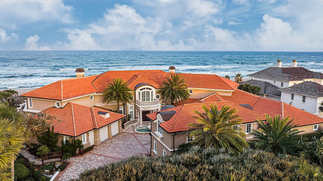 Tour This 8,949 Sq Ft Oceanfront Estate in Ponte Vedra Beach, FL with Resort Amenities and Panoramic Atlantic Views