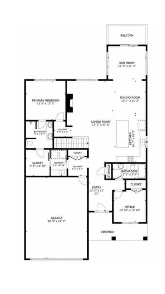 Bright Living Spaces and Primary Suite