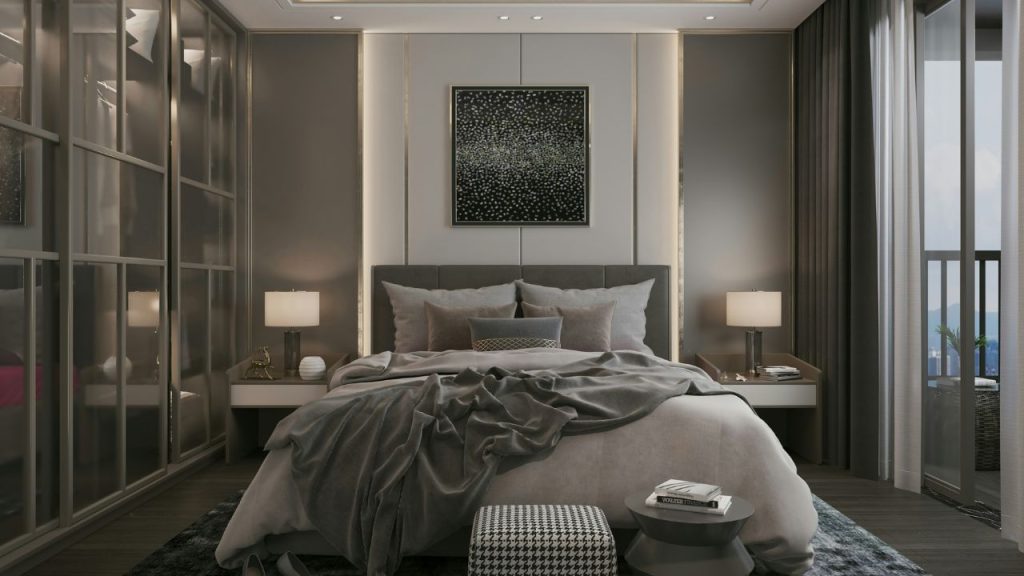Bedroom with Soft Gray Sophistication