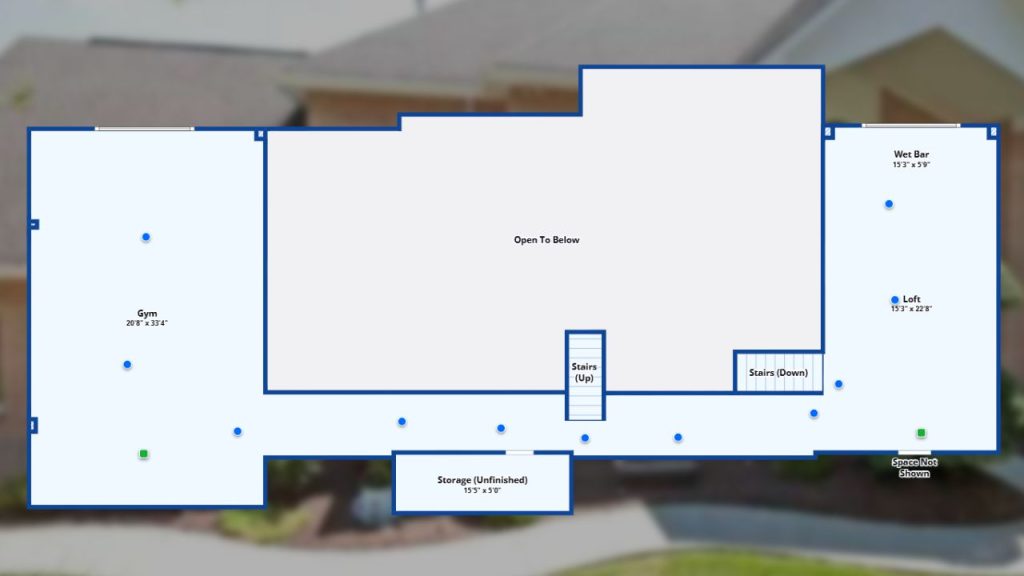 Expansive Lower Level with Gym & Bar