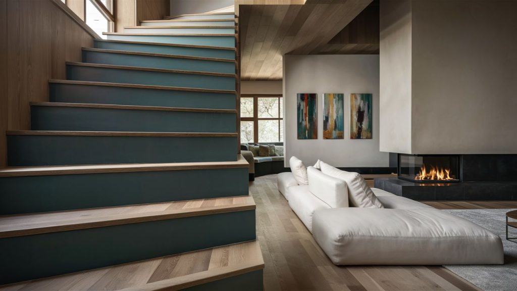 Colorful Staircase Risers